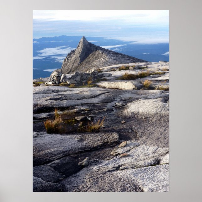 utsikt över mt kinabalu poster (Framsidan)