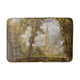 Utsikt över Salisbury Cathedral (engelskt landmärk Badrumsmatta