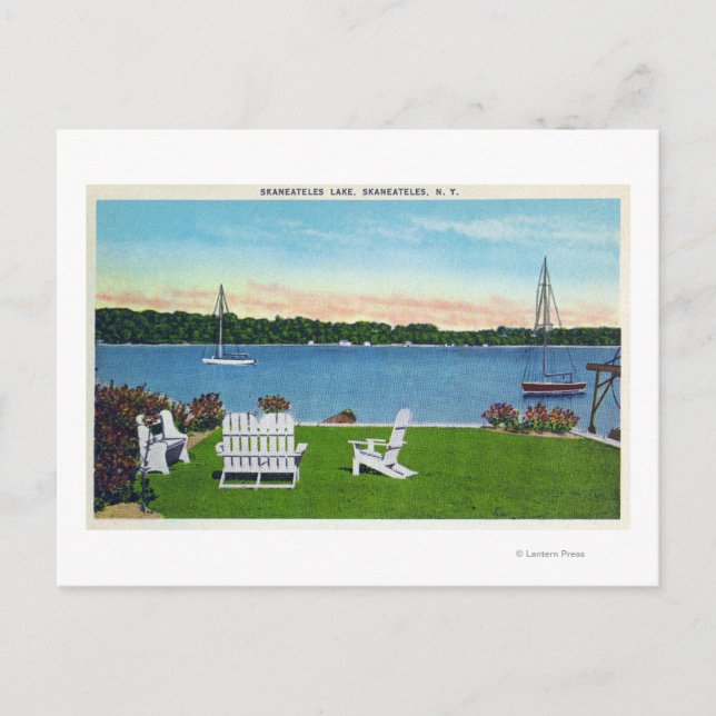 Utsikt över sjön vykort (Framsida)