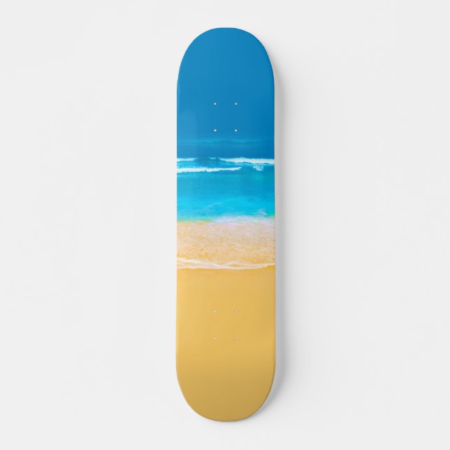 Utsikt över strand mini skateboard bräda 18,5 cm (Framsida)
