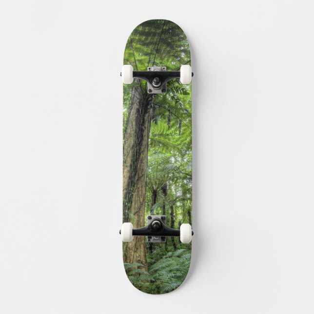 Utsikt över vegetation i Bali Botaniska Trädgårdar Skateboard Bräda 21,5 Cm (Framsida)