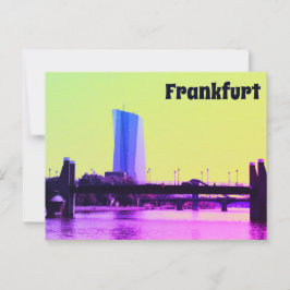 Utsikter för Frankfurt & Rosa Himlar Vykort