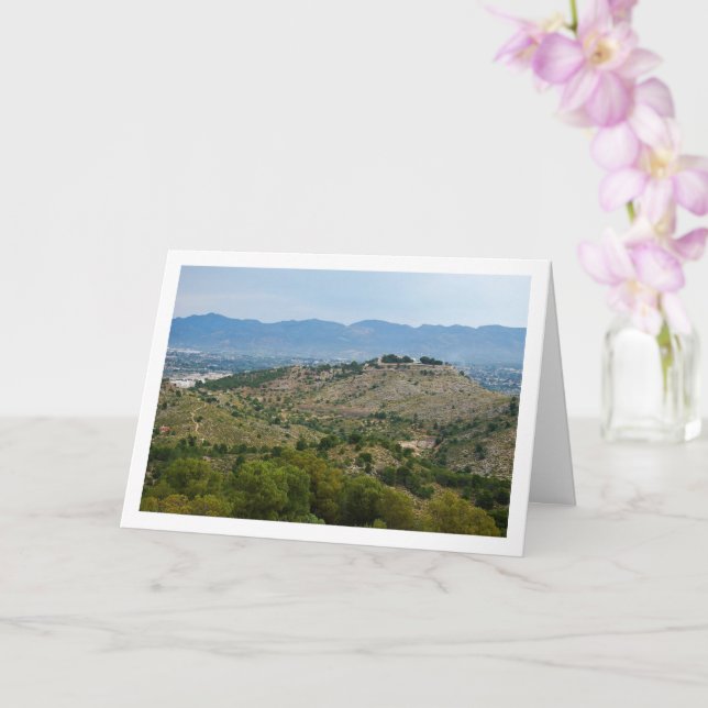 Utsikter från Lliria, Valencia, Spanien Kort (Orkide)