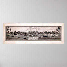 Utsikterna för staden Philadelphia i södra Öster Poster