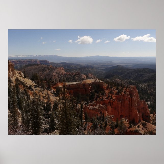 Utsiktspunkten Farview Point i Bryce Canyon Nation Poster (Framsidan)