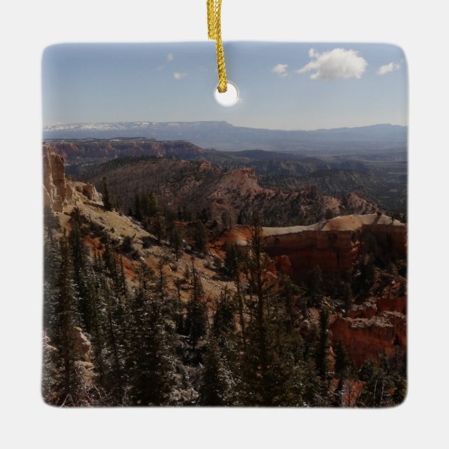 Utsiktspunkten Farview vid Bryce Canyon National P Julgransprydnad Keramik (Framsida)