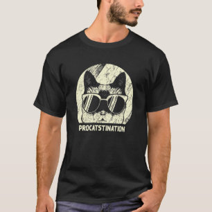 Utskjutande Katt Humor Kattunge Lat Katt Mamma T Shirt