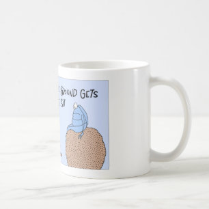 Utskjutande roligt faktum för dynga kaffemugg