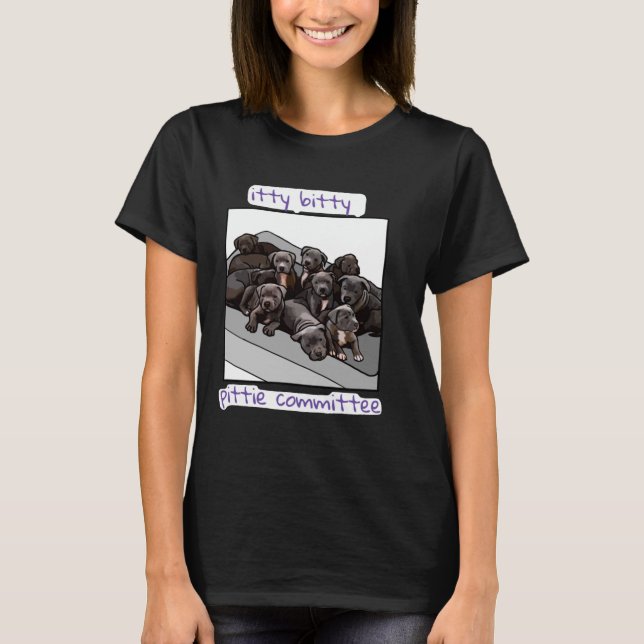 utskottet Itty Bitty Pittie T Shirt (Framsida)