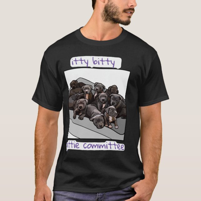 utskottet Itty Bitty Pittie T Shirt (Framsida)