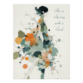 Utskrift 1 av minsta Blommigt Perfect Poster