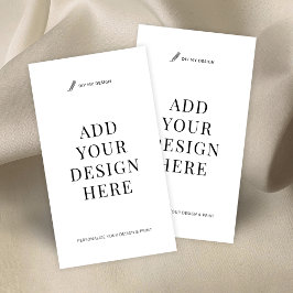 Utskrift av Affärskort i lodrät Ladda upp designen Visitkort