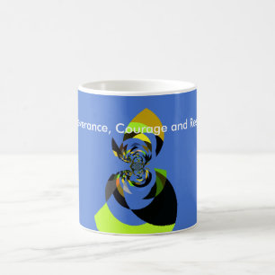 Utskrift av afrikansk vektordesign kaffemugg