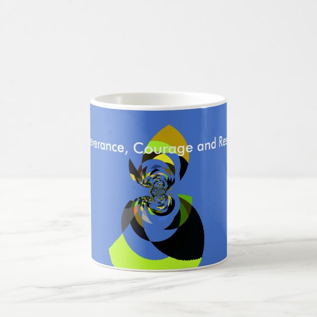 Utskrift av afrikansk vektordesign kaffemugg (Center)
