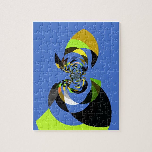 Utskrift av afrikansk vektordesign pussel (Vertikal)