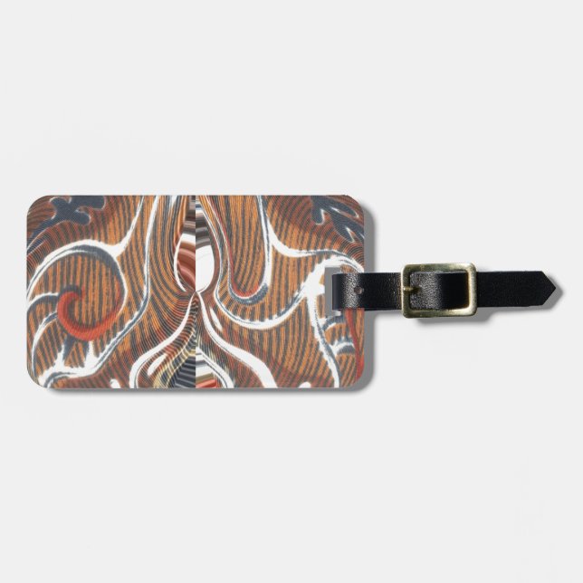 Utskrift av afrikanska Abstrakter Bagagebricka (Horisontell Framsida)