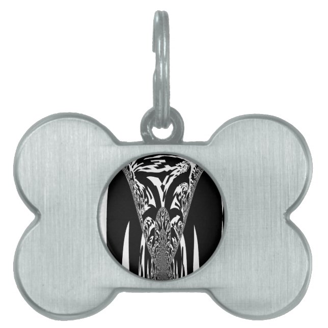 Utskrift av afrikanska Abstrakter ID-bricka Husdjur (Framsidan)