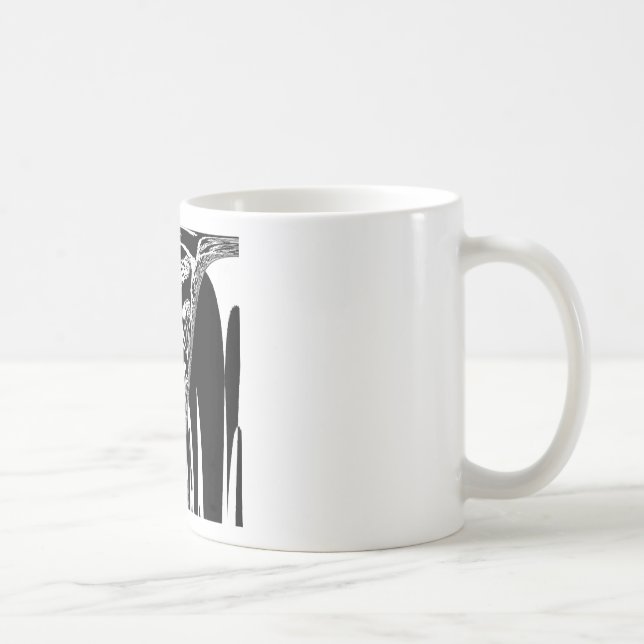 Utskrift av afrikanska Abstrakter Kaffemugg (Höger)