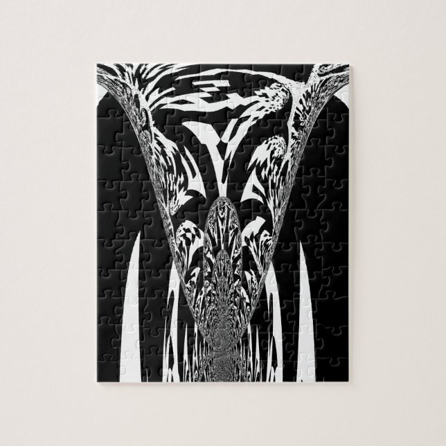 Utskrift av afrikanska Abstrakter Pussel (Vertikal)