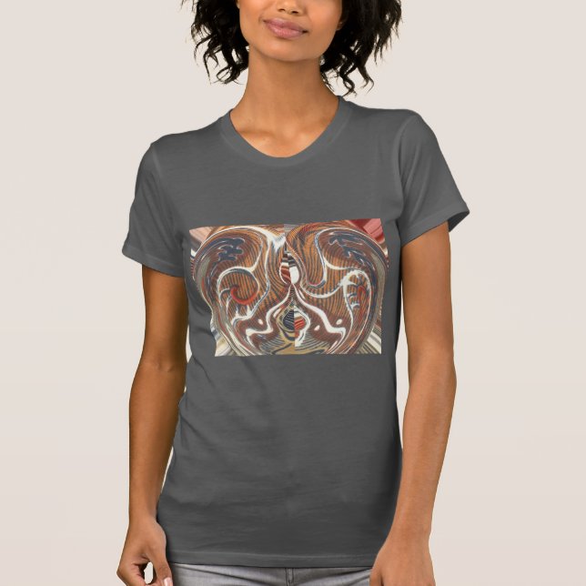 Utskrift av afrikanska Abstrakter Tee Shirt (Framsida)