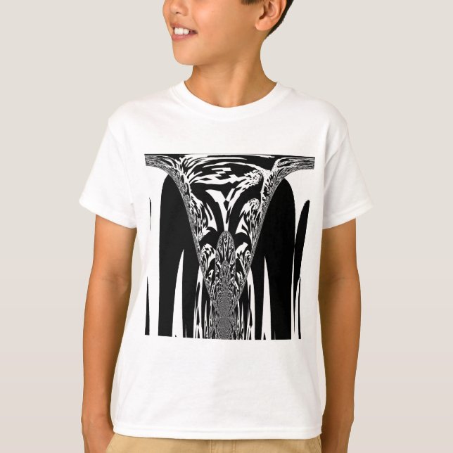 Utskrift av afrikanska Abstrakter Tee Shirt (Framsida)