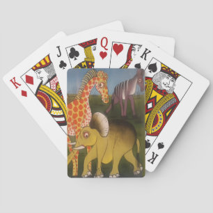 Utskrift av afrikanska trikonst casinokort
