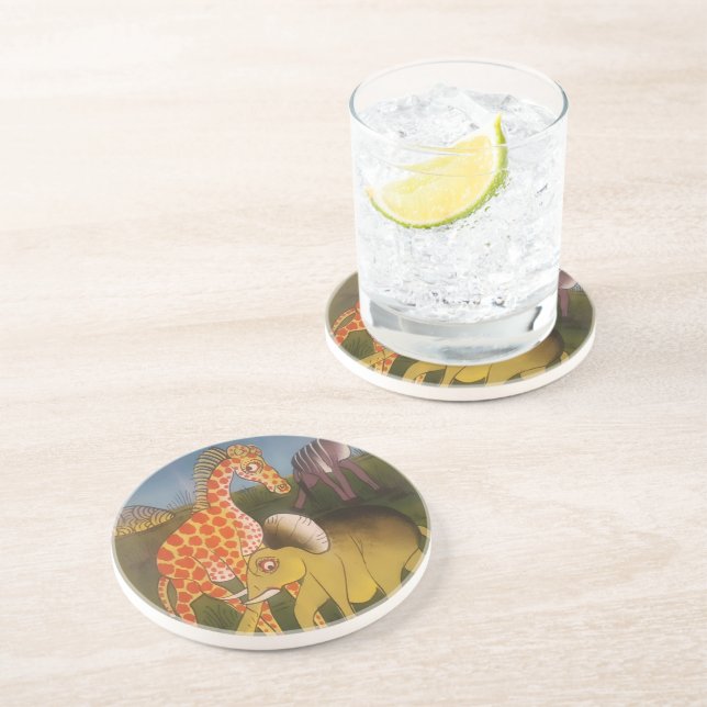 Utskrift av afrikanska trikonst underlägg sandsten (Sidan)