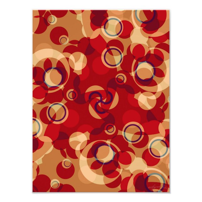 Utskrift av anemidelisk Abstrakt Fototryck (Framsidan)