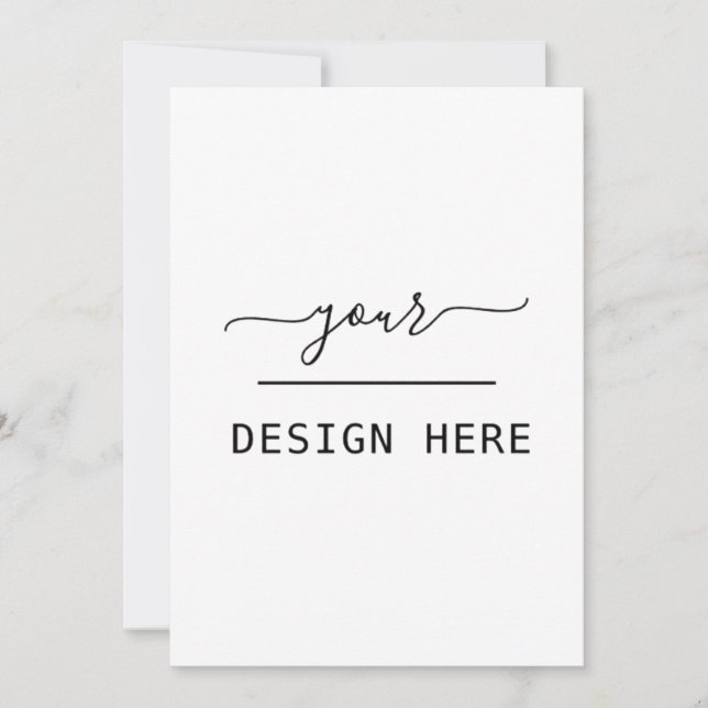 Utskrift av anpassningsbar för inbjudan fem gånger (Framsida)