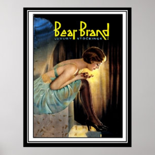 Utskrift av bästa lagring av reklam för Art Deco Poster