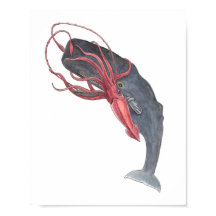 Utskrift av bläckfiskkonst och valsfärgsfärg