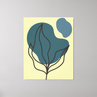 Utskrift av botaniskt Boho Bloom Canvastryck