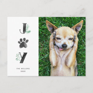 Utskrift av botaniskt joy Paw   Foto på sällskapsd Helg Vykort