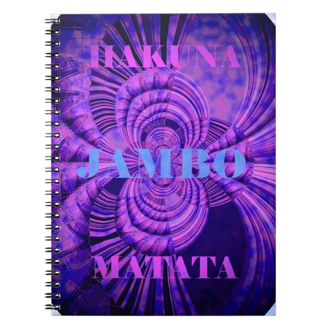 Utskrift av Cosmic Hakuna Art Anteckningsbok (Framsidan)