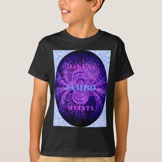 Utskrift av Cosmic Hakuna Art T-shirt (Framsida)