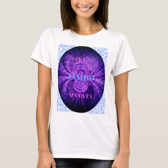 Utskrift av Cosmic Hakuna Art Tee (Framsida)