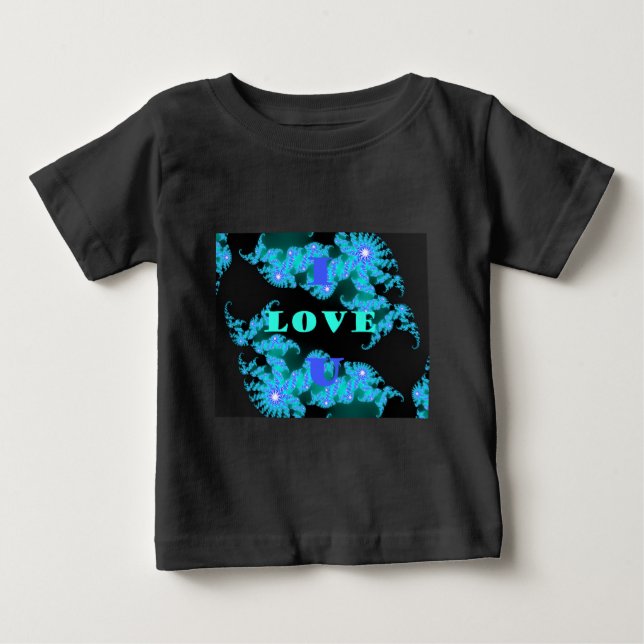 Utskrift av Cosmic Kärlek Inslag Art Tee Shirt (Framsida)