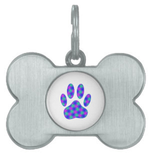 Utskrift av Cosmic Paw ID-bricka Husdjur