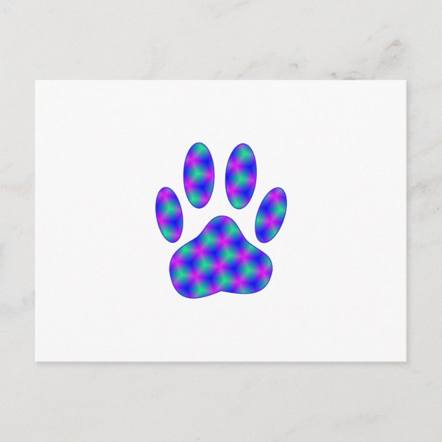 Utskrift av Cosmic Paw Vykort (Framsida)