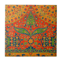 Utskrift av dekorativ persisk Blommigt