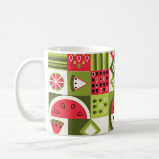 Utskrift av dekorativt vattenmelon Inslag Art Kaffemugg