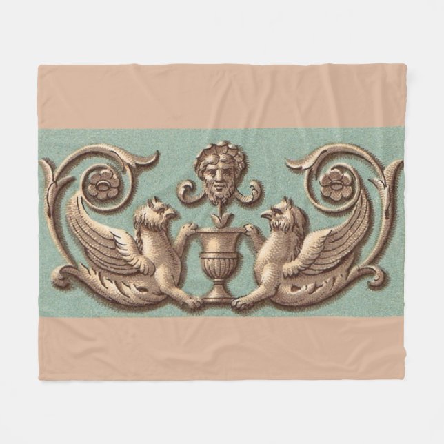 utskrift av dubbla rutnät fleecefilt (Framsidan (Horisontell))