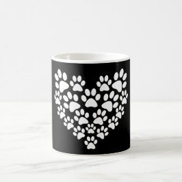 Utskrift av färgen Cute Black White Kaffemugg