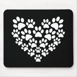 Utskrift av färgen Cute Black White Musmatta