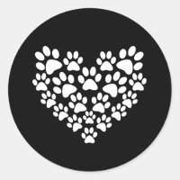 Utskrift av färgen Cute Black White