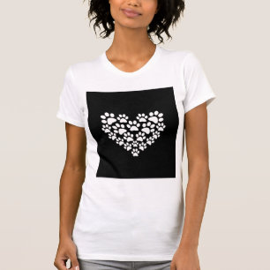 Utskrift av färgen Cute Black White T Shirt