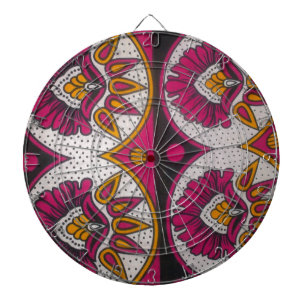 Utskrift av färglös afrikansk Fabric Motif Art Piltavla