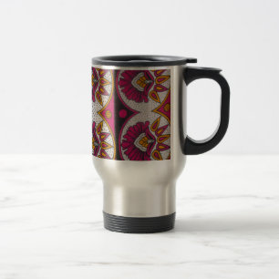 Utskrift av färglös afrikansk Fabric Motif Art Resemugg