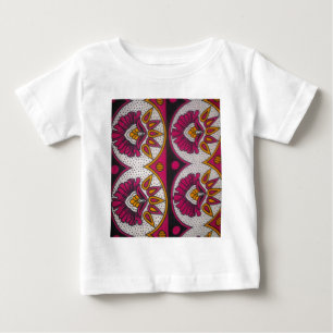 Utskrift av färglös afrikansk Fabric Motif Art T Shirt