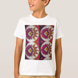 Utskrift av färglös afrikansk Fabric Motif Art Tee